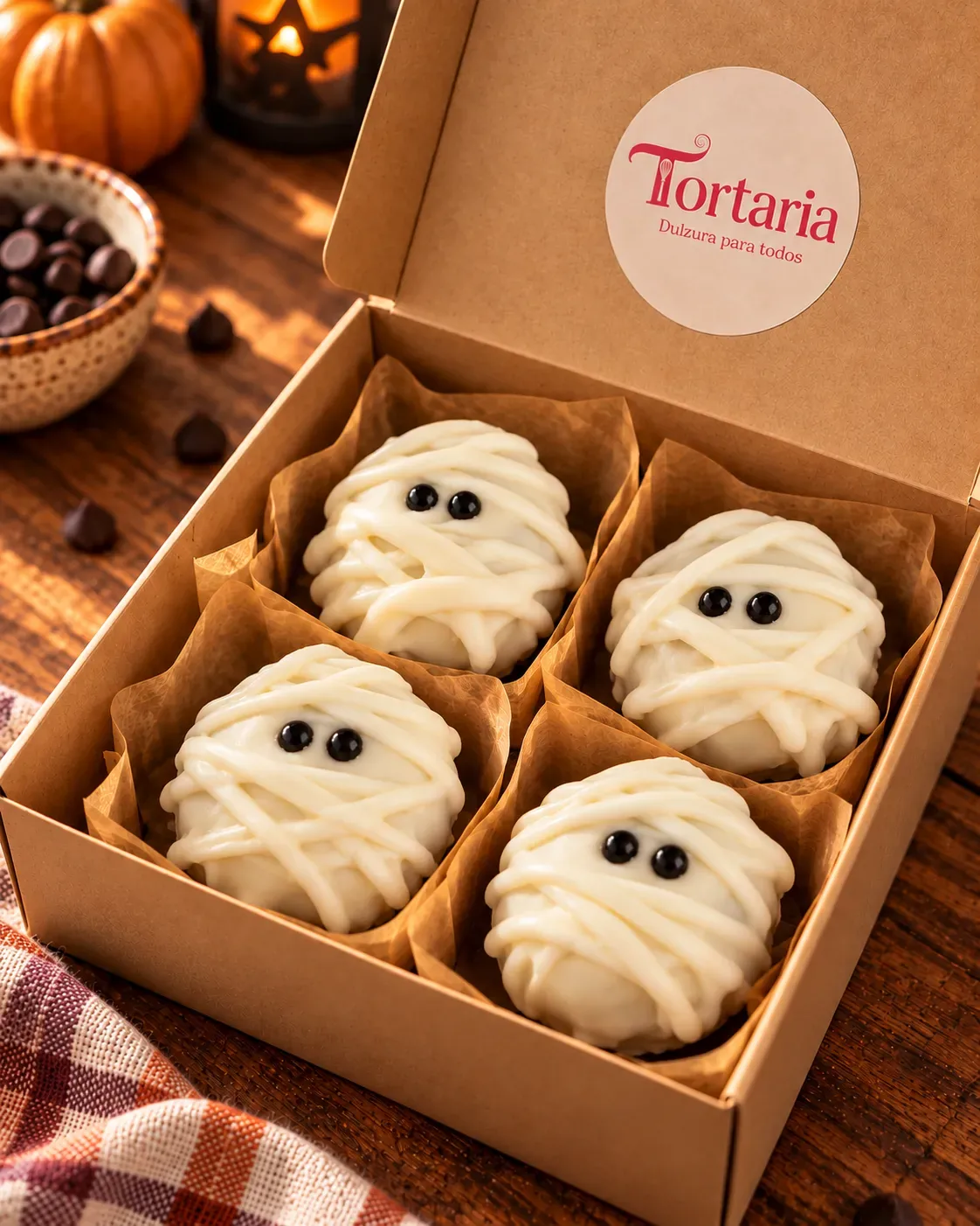 Trufas Momia de Halloween | Caja x4, x8 o x12